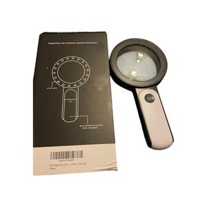 Handheld LED Magnifying Glass - Black & White